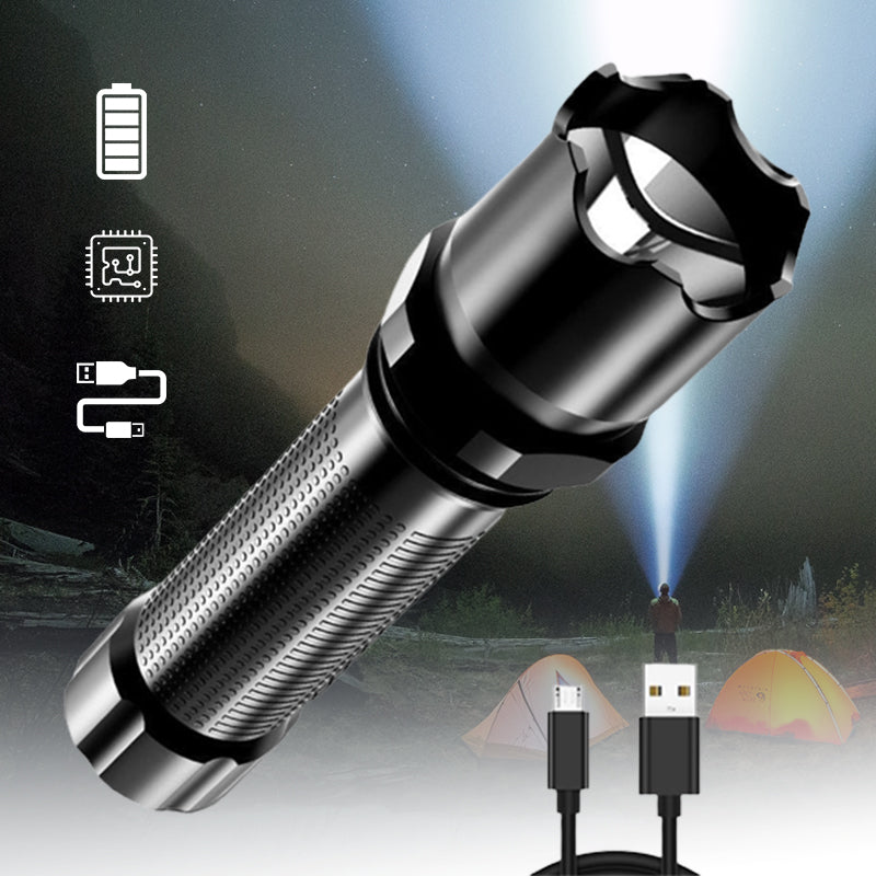 USB -lading bærbar utendørs lommelykt