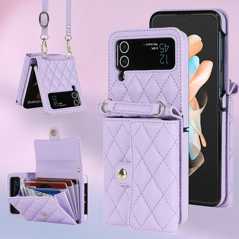 Una borsa a tracolla per il telefono cellulare pieghevole per Samsung Zflip4