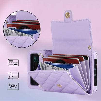 Una borsa a tracolla per il telefono cellulare pieghevole per Samsung Zflip4