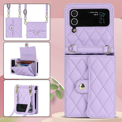 Una borsa a tracolla per il telefono cellulare pieghevole per Samsung Zflip4