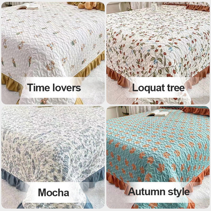 Lavados de cama de tres partes hechas de algodón y lino