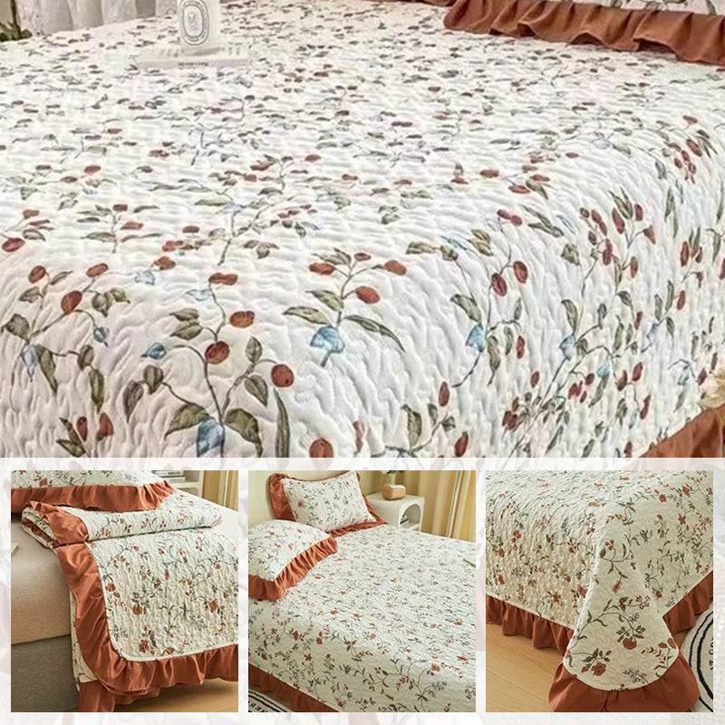 Lavados de cama de tres partes hechas de algodón y lino