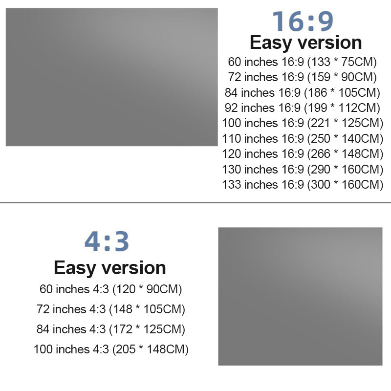 Proyector portátil 4K Pantalla de aleta anti-ligera