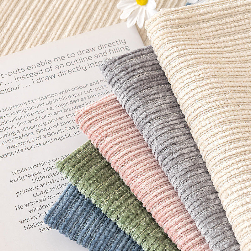 Pousbo®sofabezug laget av chenille stoff med fiskebeinmønster