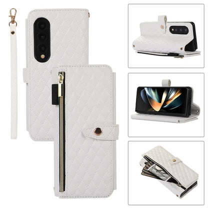 Borsa a tracolla quadrata con funzione pieghevole per Samsung Galaxy
