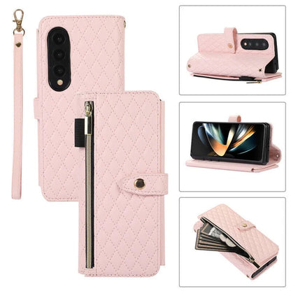 Borsa a tracolla quadrata con funzione pieghevole per Samsung Galaxy