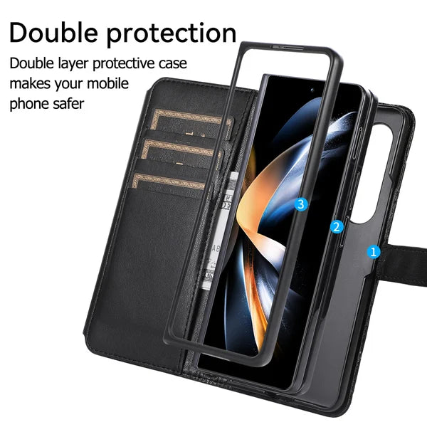 Borsa a tracolla quadrata con funzione pieghevole per Samsung Galaxy