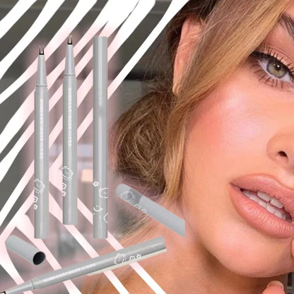 Duebel Tipp vum ënneschten Eyelash Bleistift