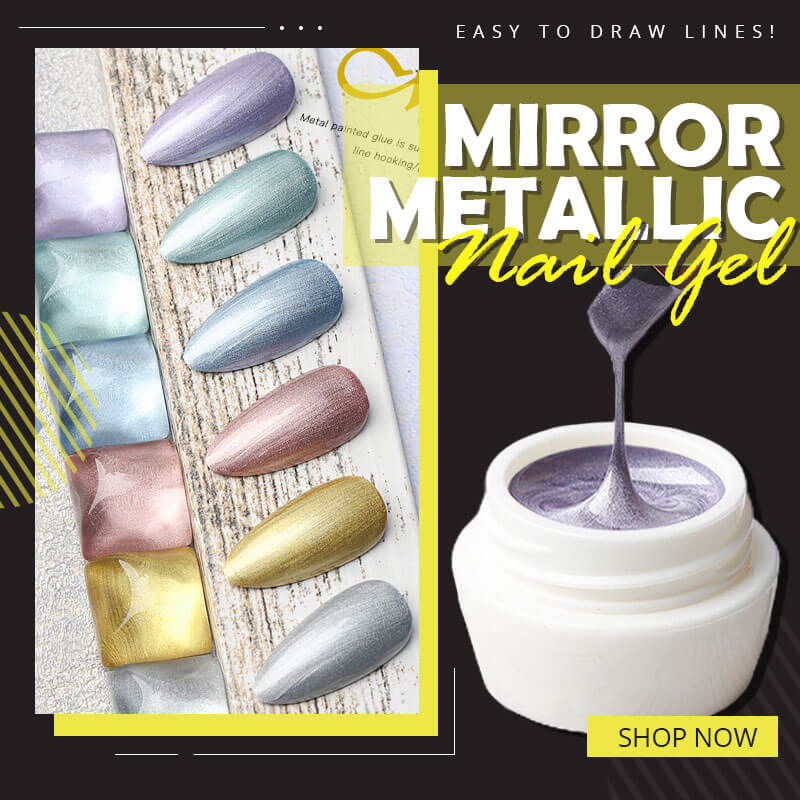 Gel per unghie metallico a specchio