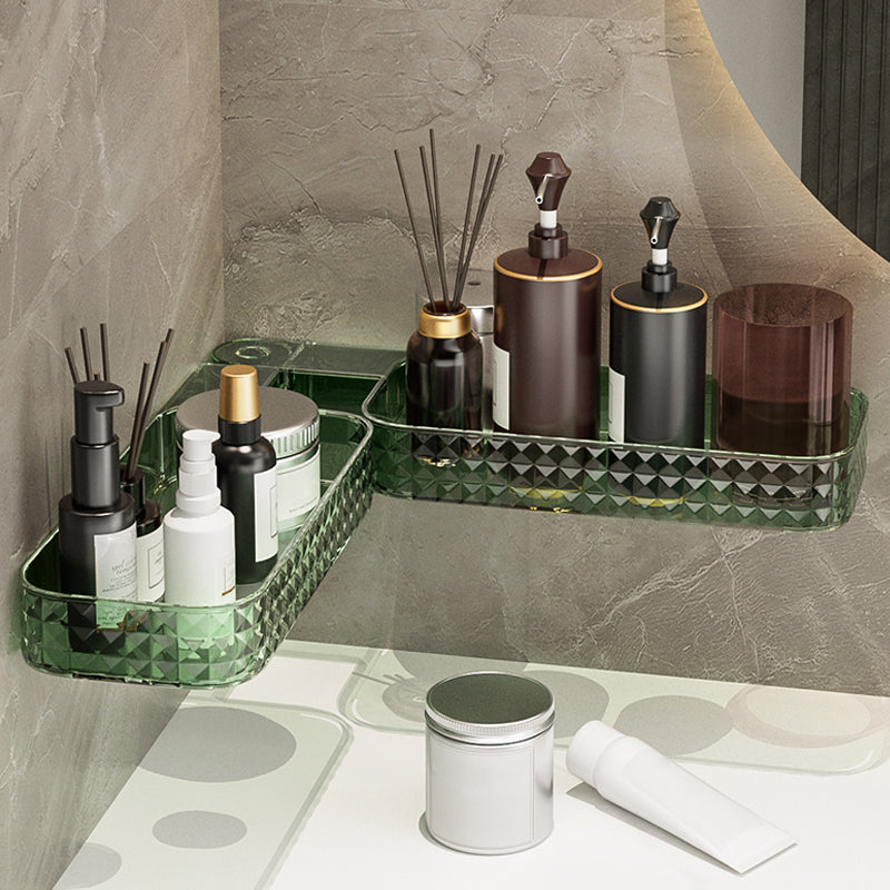 Organizzatore del bagno autoadesivo attaccato al muro