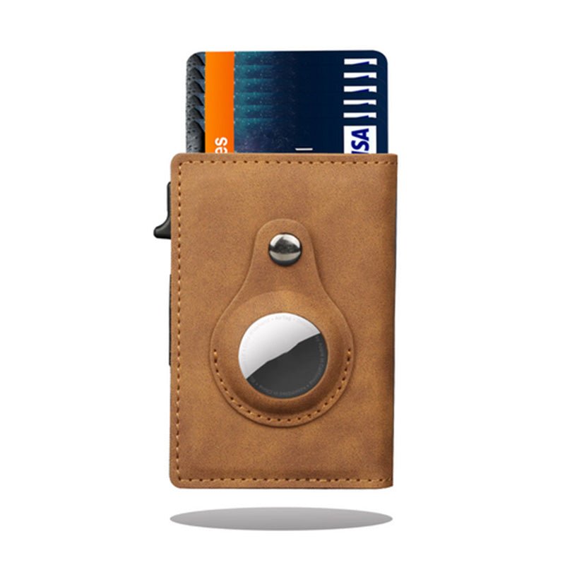 Billetera a prueba de pérdida con varios compartimentos de tarjetas
