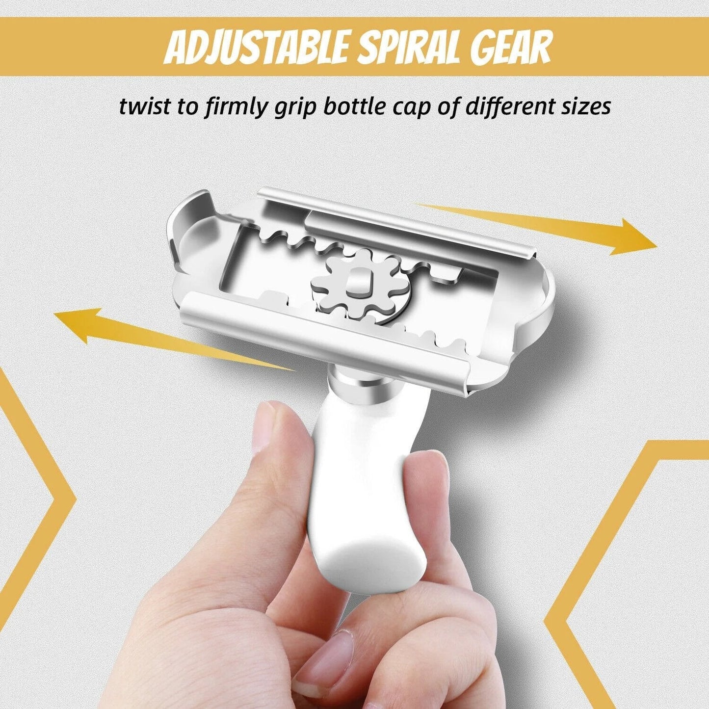 Easy Open glass opener with adjustable handle