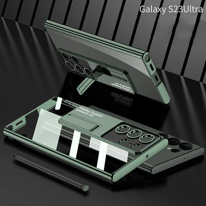 Samsung Plating S23ultra Case + Mur Hole Stand