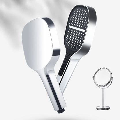 Large square and printed shower head at 8 speeds