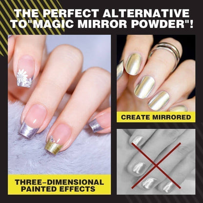 Gel per unghie metallico a specchio