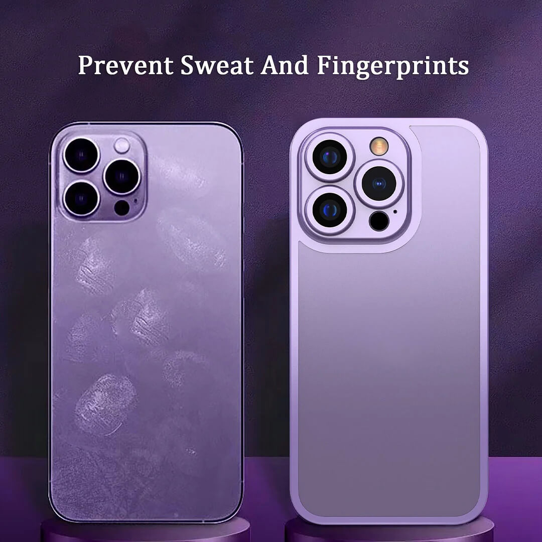 Couverture de téléphone mobile à double face en alliage de titane et verre pour iPhone 13/14