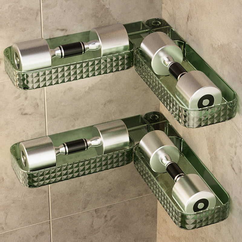 Organizzatore del bagno autoadesivo attaccato al muro
