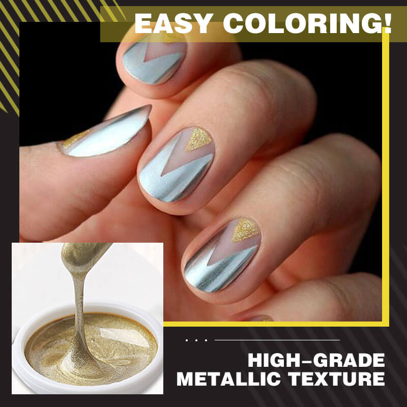 Gel per unghie metallico a specchio