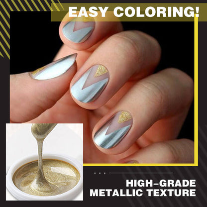 Gel per unghie metallico a specchio