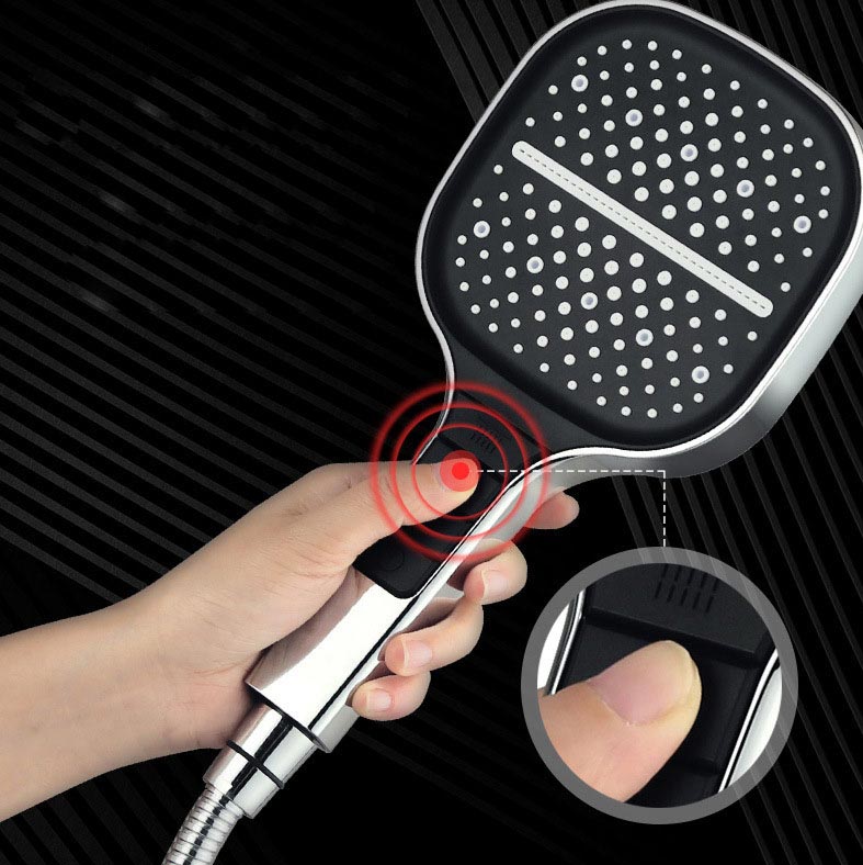 Large square and printed shower head at 8 speeds