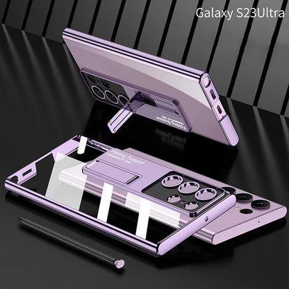 Samsung Plating S23ultra Case + Mur Hole Stand
