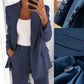 Reverskragen Schlanke Strickjacke Elegante Anzugjacke (50 % RABATT)