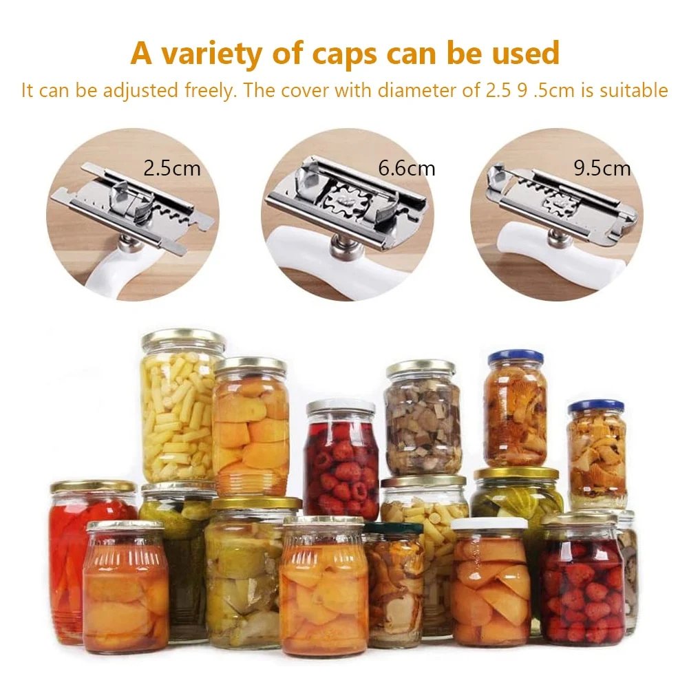 Easy Open glass opener with adjustable handle