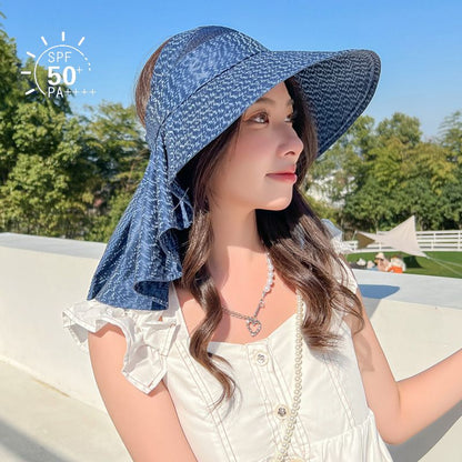 Cappello da sole per tutte le parti con una protezione larga e protezione per le donne (sconto del 50 %)