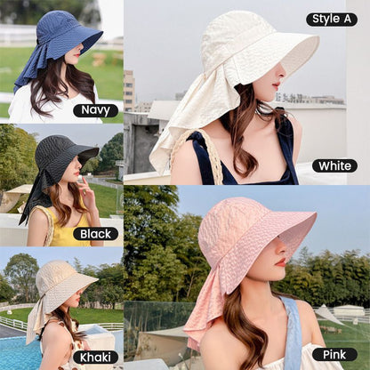 Cappello da sole per tutte le parti con una protezione larga e protezione per le donne (sconto del 50 %)