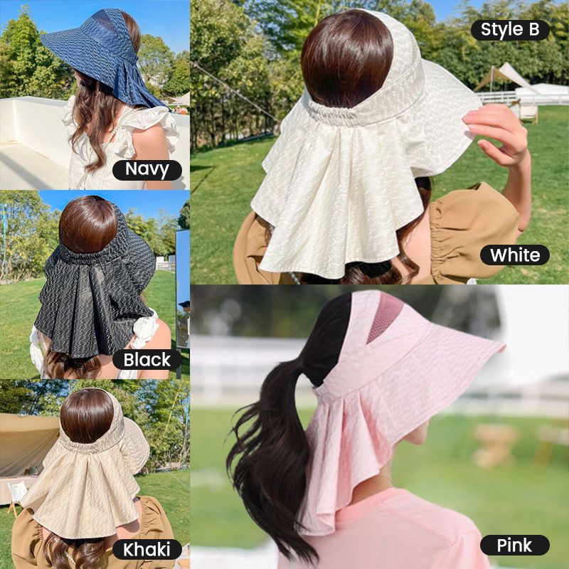 Cappello da sole per tutte le parti con una protezione larga e protezione per le donne (sconto del 50 %)
