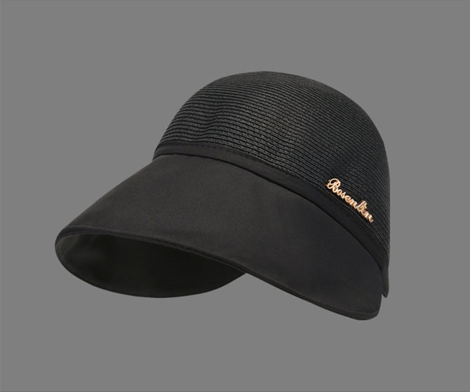 Cappello per la protezione solare femminile con grande morsetto per viaggi in spiaggia in estate
