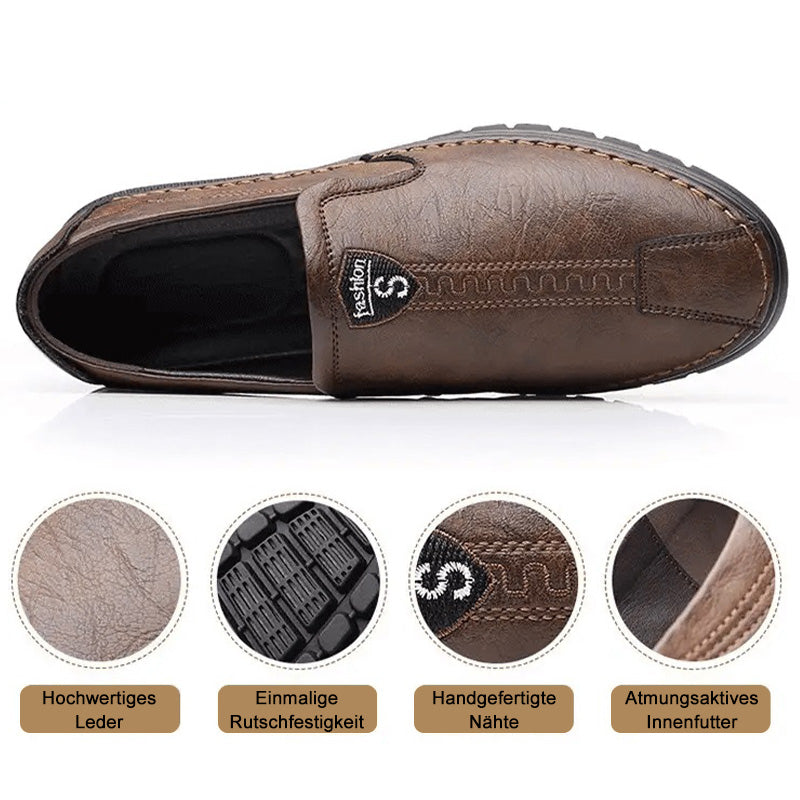 Zapatos para hombres hechos a mano hechos de cuero