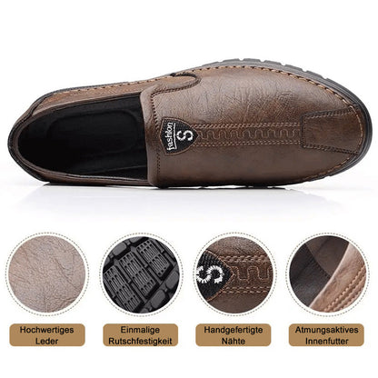 Zapatos para hombres hechos a mano hechos de cuero
