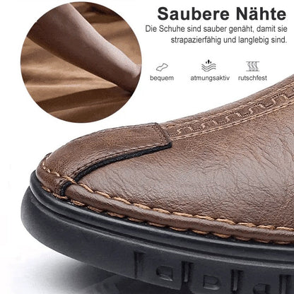 Zapatos para hombres hechos a mano hechos de cuero