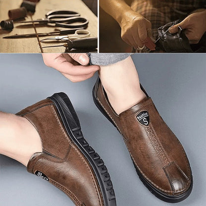 Zapatos para hombres hechos a mano hechos de cuero