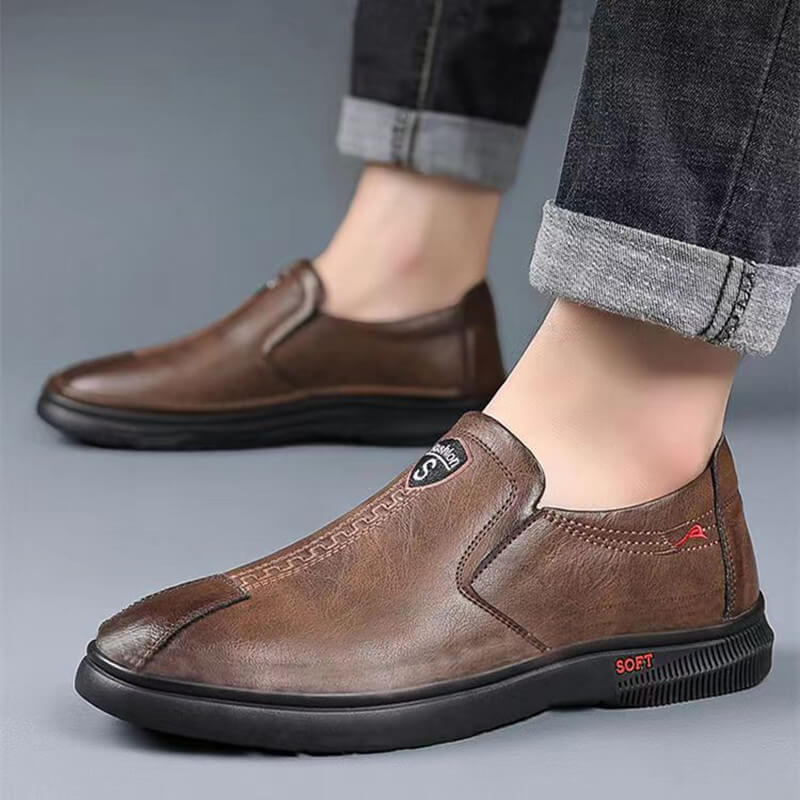 Zapatos para hombres hechos a mano hechos de cuero