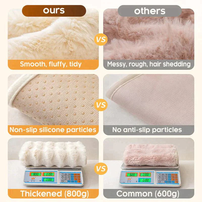 Softaschoner fatto di peluche di coniglio addensato