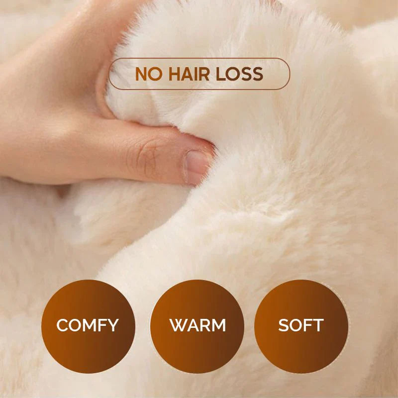 Softaschoner fatto di peluche di coniglio addensato