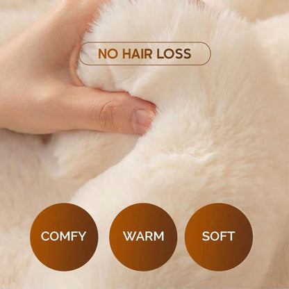 Softaschoner fatto di peluche di coniglio addensato