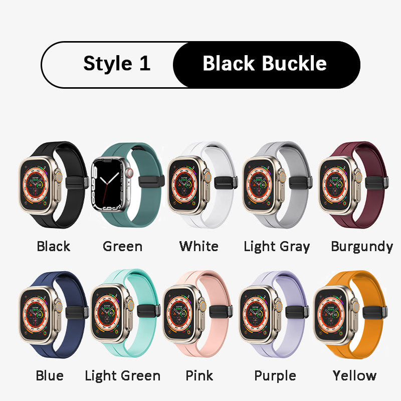Bracelet en silicone magnétique pour Apple Watch （50% de réduction）