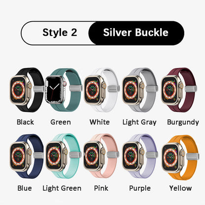 Bracelet en silicone magnétique pour Apple Watch （50% de réduction）
