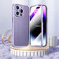 Doppelseitige Handyhülle aus Titanlegierung und Glas für iPhone 13/14
