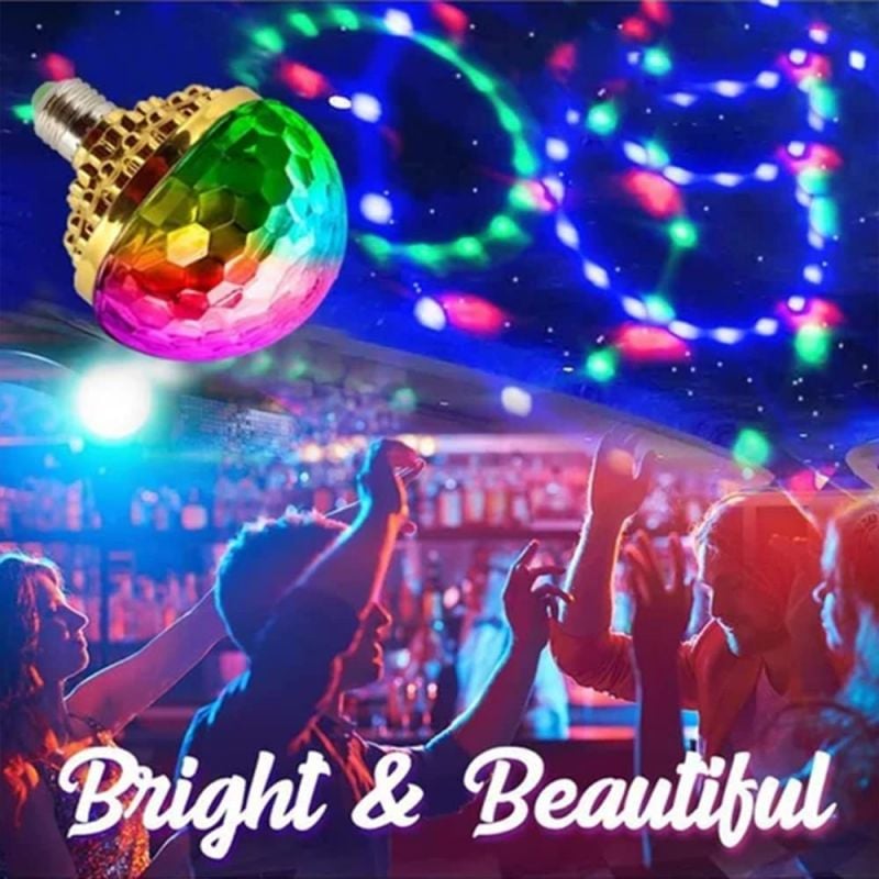 💥Stor nyårsrea 49% RABATT💥 Färgglad roterande discokula
