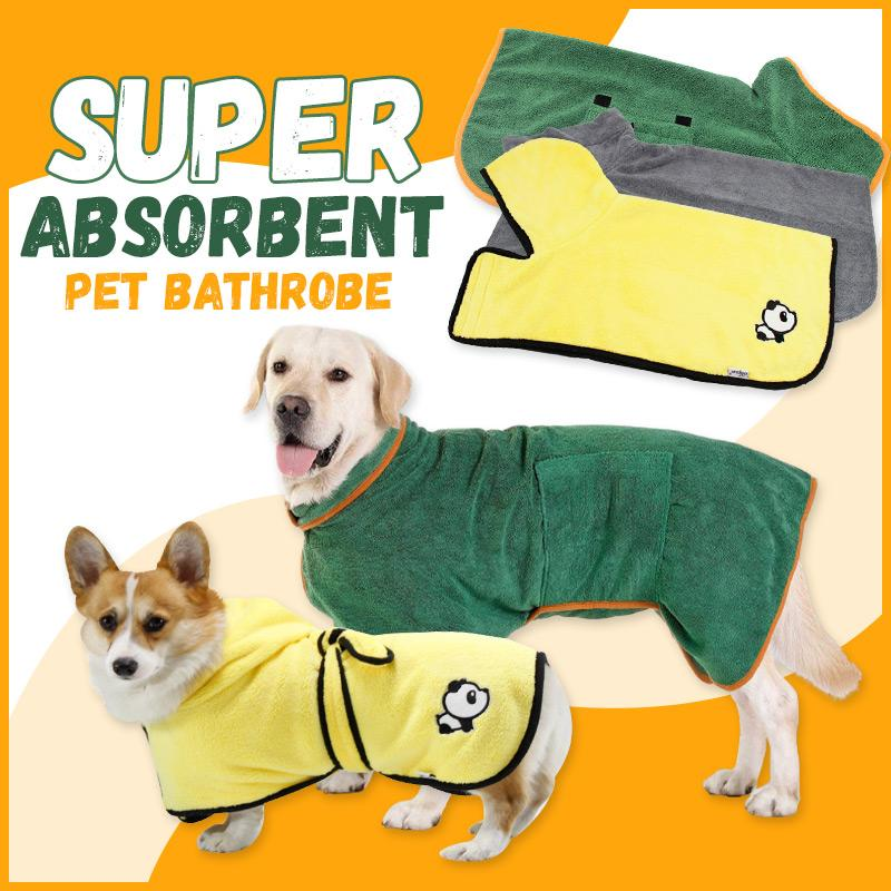 Super absorbent bathrobe for pets