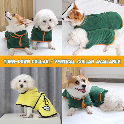Super absorbent bathrobe for pets