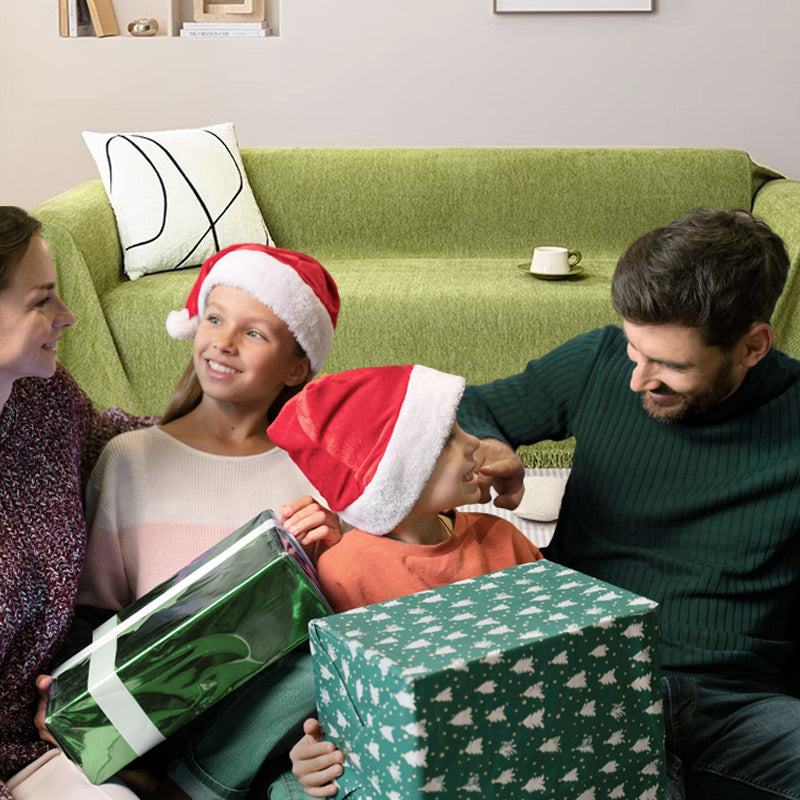 【Regalo di Natale】 treno di divano di Chenille con motivi a spina di pesce