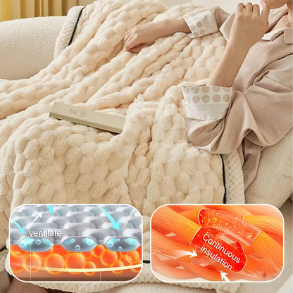 🎊Nuevos productos para el nuevo año. 🎊[Regalo cálido] Manta de franela gruesa y cálida (50 % de descuento)