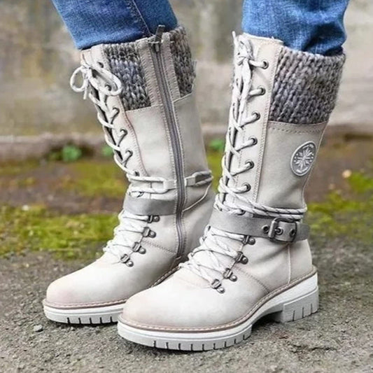 ✨🌷Wasserdichte Knie-Schneestiefel für Damen