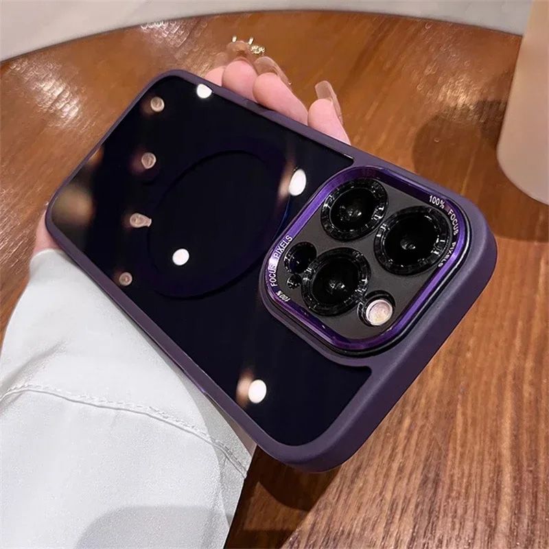 Custodia magnetica antiurto colorata per iPhone📱✨