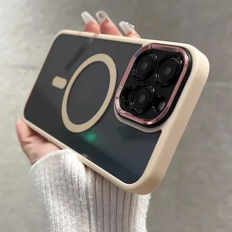 Funda magnética para iPhone, tintada, a prueba de golpes.📱✨